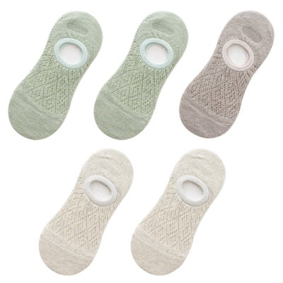 5x Socquettes en maille respirantes & invisibles