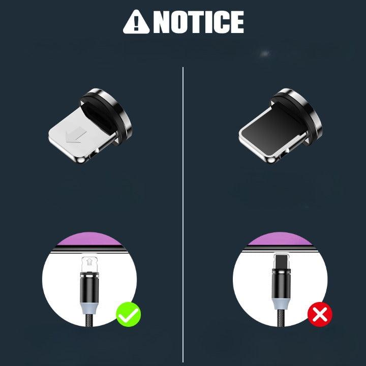 Câble USB tressé et aimanté - 2 mètres