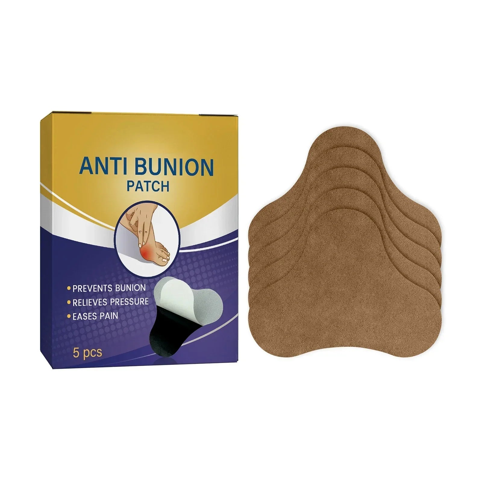 Lot de 15 Patchs pour traitement d'hallux valgus