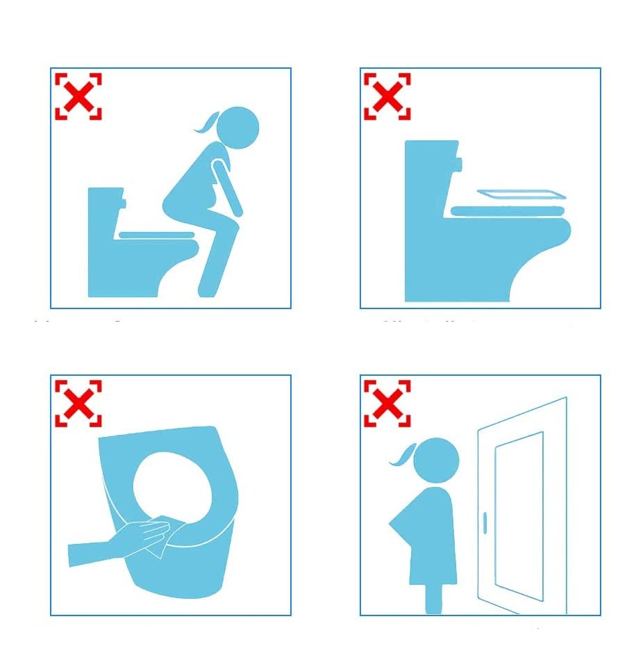 50x Protège siège WC biodégradable