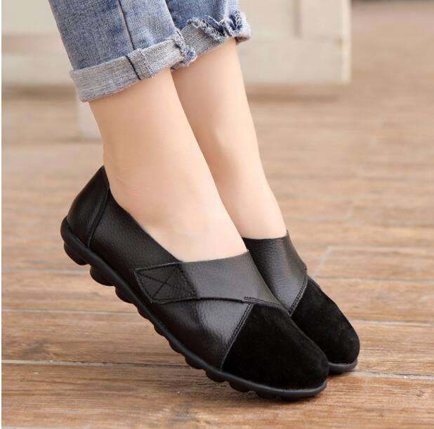 Mocassins orthopédiques en cuir pour femme