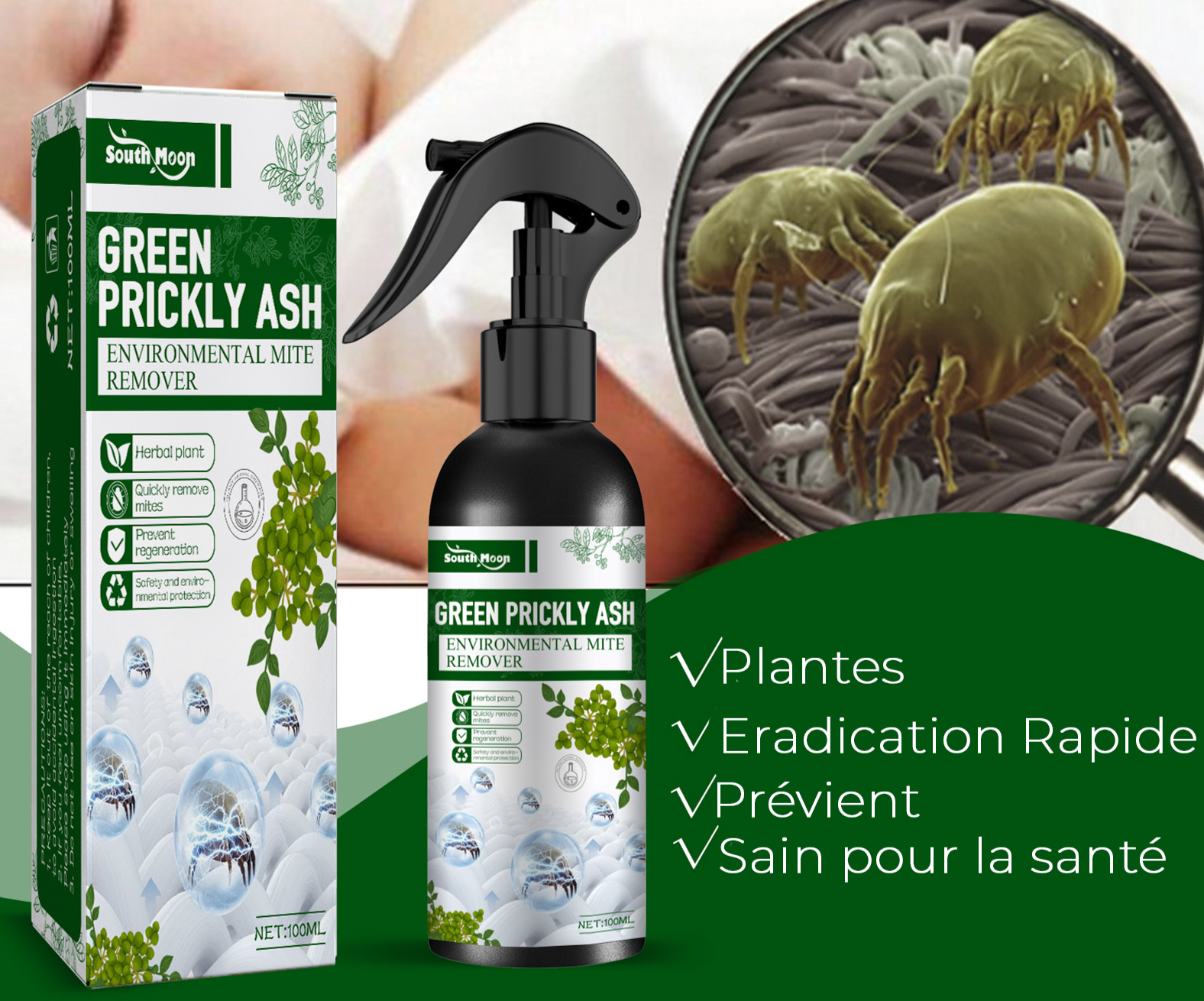 Lot de 2 Sprays Anti Punaises de Lit