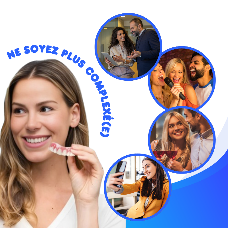 Kit de Prothèse Dentaire - Correction Instantanée du Sourire