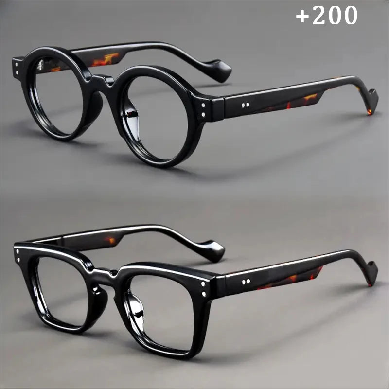 Lot de 2 Lunettes de Lecture Vintage Rondes & Carrées