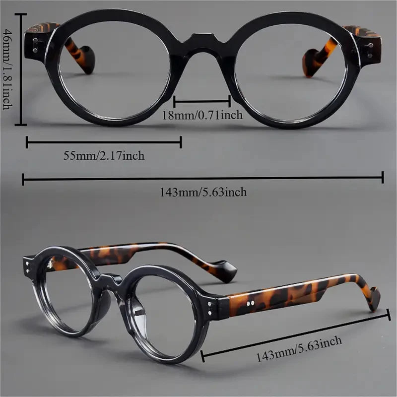 Lot de 2 Lunettes de Lecture Vintage Rondes & Carrées